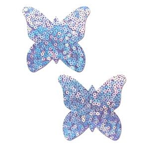 Pastease Purple Sequin Butterfly Nipple Pasties